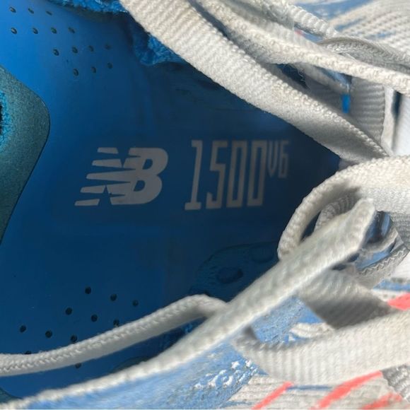 New Balance 1500v6 Blue Grey Pink Knit Running Shoe Sneaker Womens 10 - Picture 9 of 10